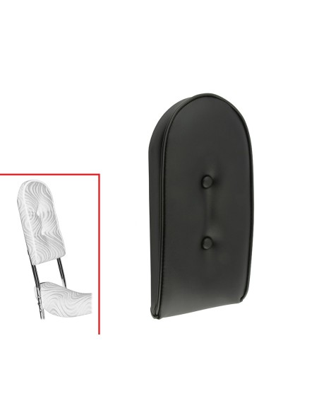 Sissy Bar Back Cushion Vinyl Black.